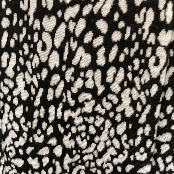 Nine West dress faux leather neckline abstract animal print like 12 - Picture 10 of 16